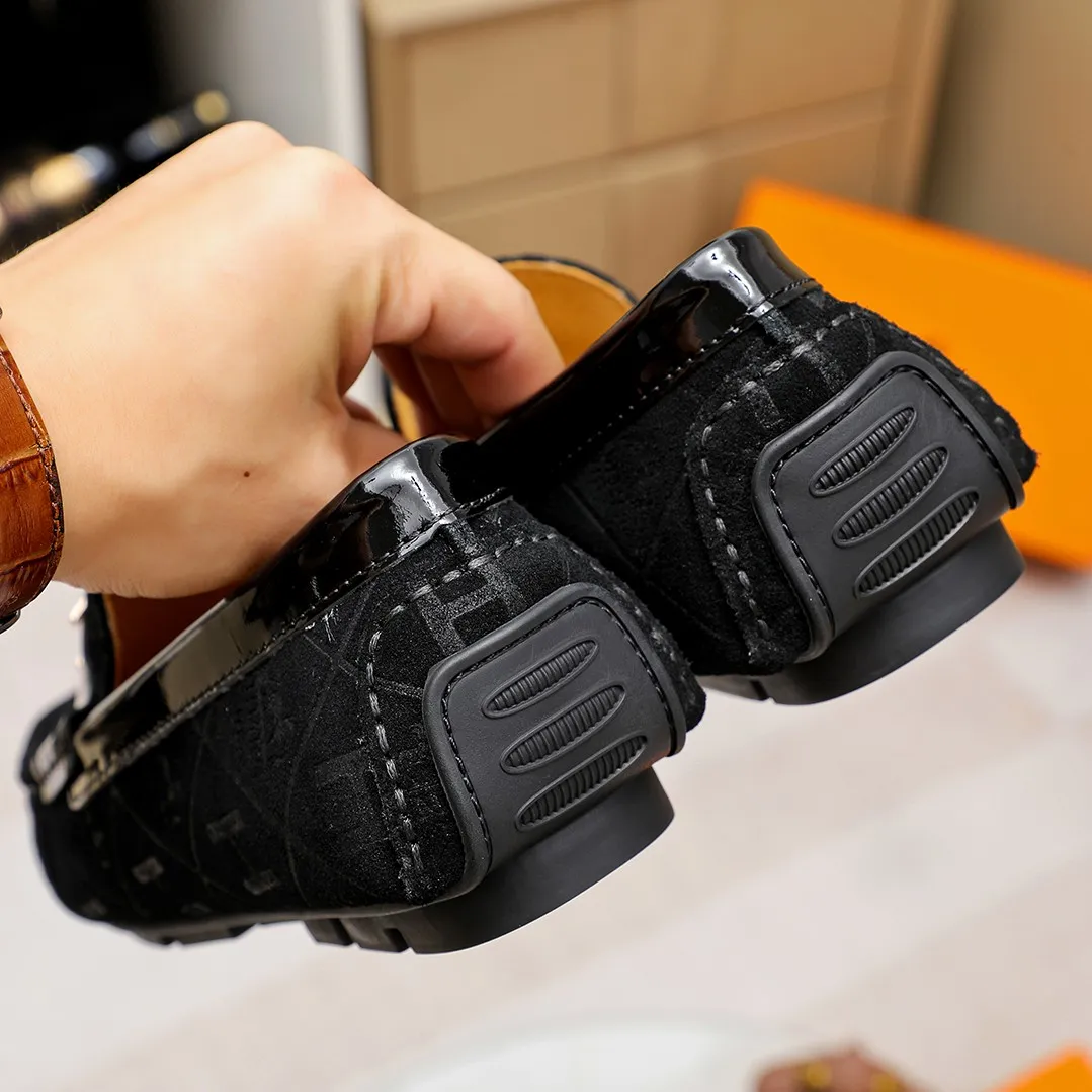 Men's shoes 💰360 🕷🕷【HERMES】The same style as Hermès counters🇨🇳Classic slip-on shoes 1:1 mold opening💯Original quality🍓Using imported first-layer cowhide🍅Pigskin lining🌶🌶Super high-end men's leather shoes🇨🇳Solid and stable Very special🍇 Color, optional! Code number 38-45……